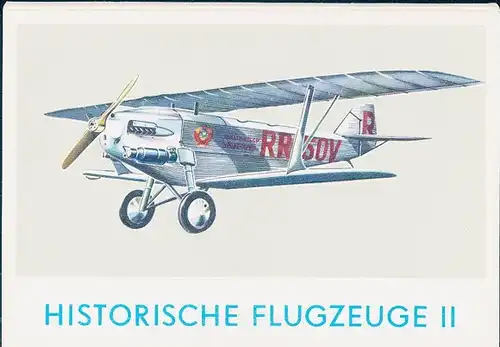 12 alte Ak Serie historische Flugzeuge, Folge 2, diverse Ansichten