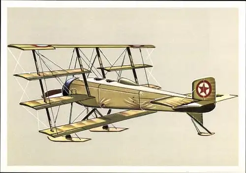 12 alte Ak Serie historische Flugzeuge, Folge 2, diverse Ansichten