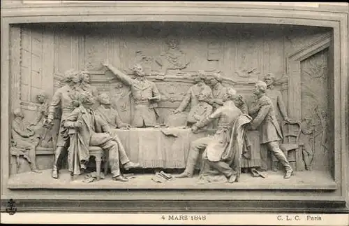 12 Ak Relief 14. Juli 1880, Paris C.L.C