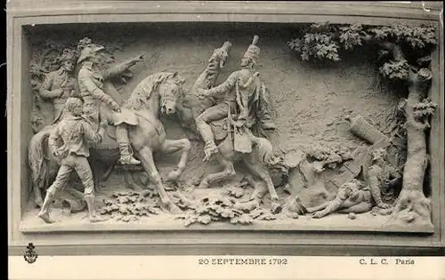 12 Ak Relief 14. Juli 1880, Paris C.L.C