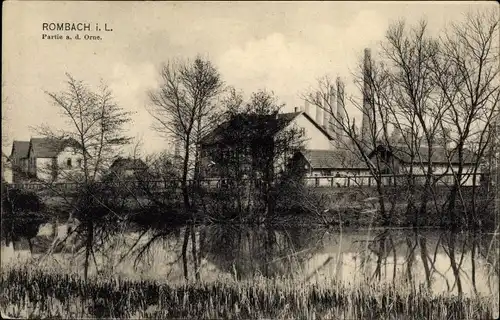 Ak Rombas Rombach Lothringen Moselle, Partie an der Orne