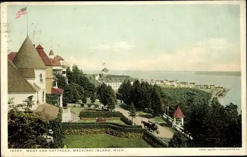 Ak Michigan USA, Mackinac Island, West End Cottages