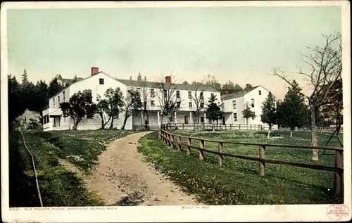 Ak Michigan USA, Mackinac Island, Gebäude