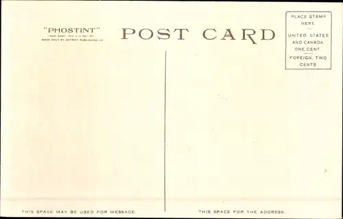 Ak Michigan USA, Mackinac Island, Mondlicht