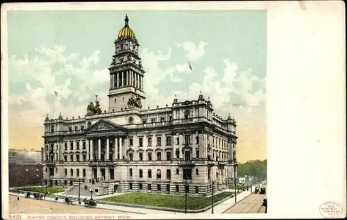 Ak Detroit Michigan USA, Wayne County Building