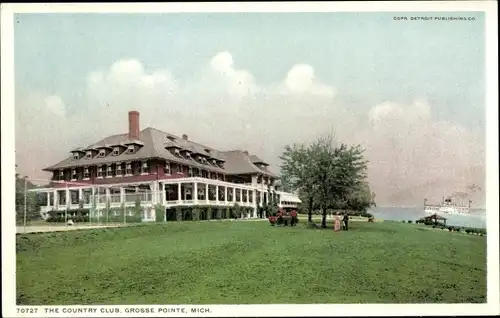 Ak Detroit Michigan USA, Country Club, Grosse Pointe