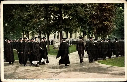 Ak Ann Arbor, Michigan, USA, Senoir-Parade, Eröffnungstag