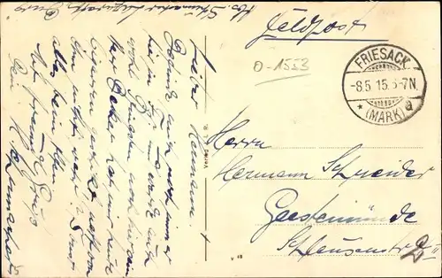 Ak Friesack in der Mark, Kurfürsten-Allee