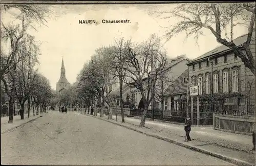 Ak Nauen im Havelland, Chausseestraße