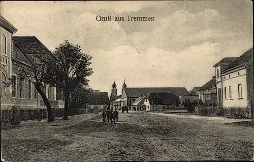 Ak Tremmen Ketzin an der Havel, Straße