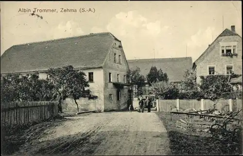 Ak Zehma Nobitz Thüringen, Gehöft Albin Trommer