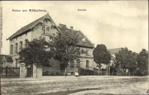 Ak Mildenberg Zehdenick in der Mark, Schule