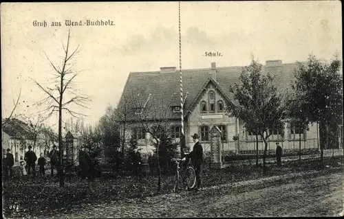 Ak Wendisch Buchholz Märkisch Buchholz, Schule