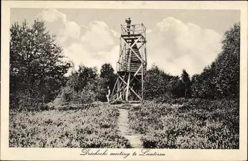 Ak Lunteren Ede Gelderland, Driehoeks, Aussichtsturm