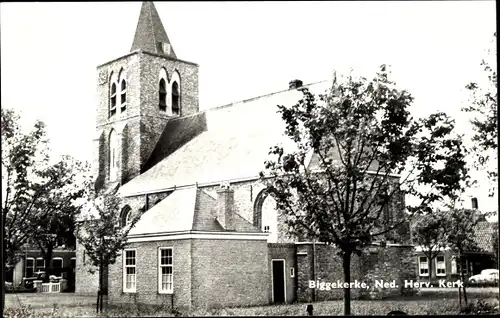 Ak Biggekerke Zeeland Niederlande, N. H. Kirche