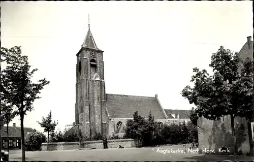 Ak Aagtekerke Zeeland Niederlande, Ned. Herv. Kerk