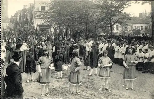 Ak Bruges Brügge Flandern Westflandern, Processie van't Heilig Bloed, Entree de Jesus