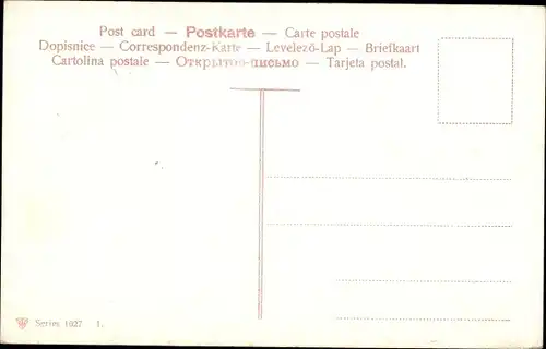 Ak Am Steuer bei scharfem Winde, Seeleute, Segelboot
