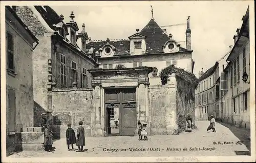 Ak Crépy in Valois Oise, Haus Saint-Joseph