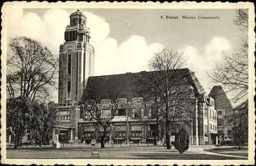Ak Forest Vorst Brüssel Brüssel, Gemeindehaus