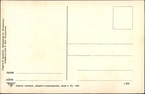 Ak Zaandam Zaanstad Nordholland, Koning William Olie-Mühle