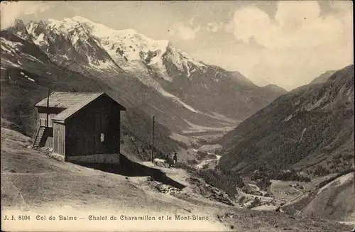Ak Col de Balme, Chalet de Charamillon et le Mont-Blanc
