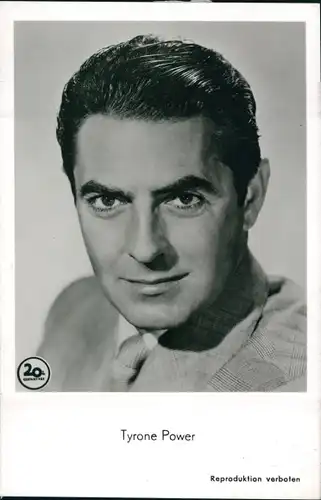 Ak Schauspieler Tyrone Power, Portrait, Film Der Hauptmann von Kastilien