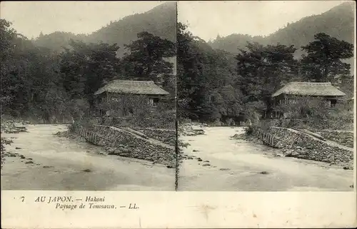 Stereo Ak Hakoni Japan, Tonosawa-Landschaft