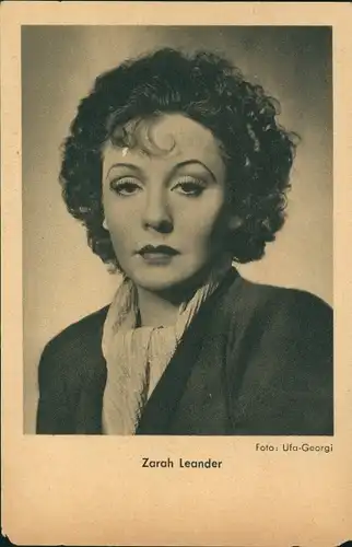 Ak Schauspielerin Zarah Leander, Portrait