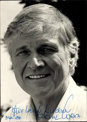 Ak Schauspieler Heinz Weiss, Portrait, Autogramm