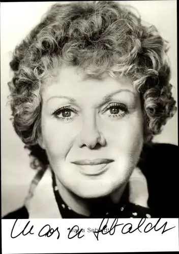 Ak Schauspielerin Maria Sebaldt, Portrait, Locken
