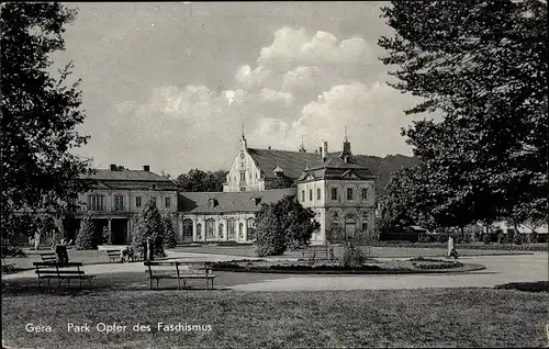 Ak Gera in Thüringen, Park Opfer des Faschismus