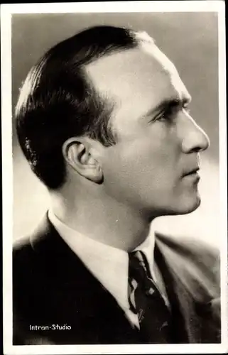 Ak Schauspieler, Portrait im Profil