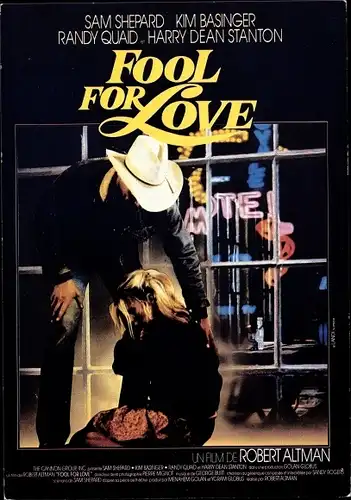 Ak Schauspieler Sam Shepard, Schauspielerin Kim Basinger, Fool for Love