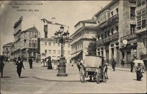 AK Vigo Galizien Spanien, Puerta del Sol