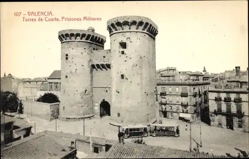 AK Stadt Valencia Spanien, Torres de Cuarte, Militärgefängnisse