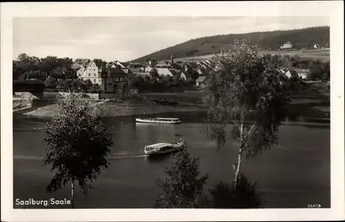 Ak Saalburg Ebersdorf in Thüringen, Ausflugsdampfer, Stausee