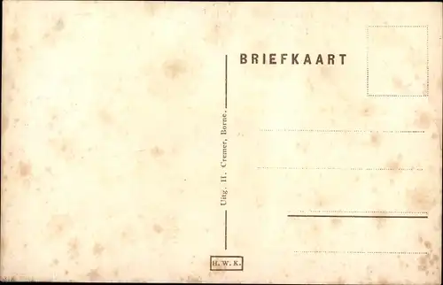 Ak Borne Overijssel Niederlande, Groote Street, Kirche