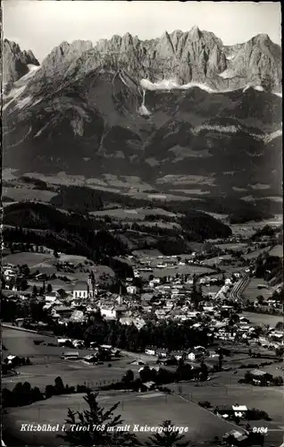 Ak Kitzbühel in Tirol, Panorama, Kaisergebirge