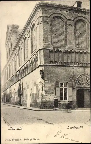Ak Louvain Leuven Flämisch Brabant, L'université