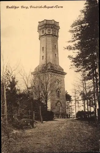 Ak Rochlitz an der Mulde, Friedrich August Turm auf dem Rochlitzer Berg