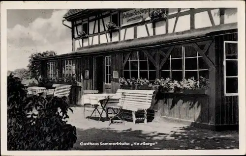 Ak Waltersdorf Großschönau in der Oberlausitz, Gasthaus Sommerfrische Neu Sorge