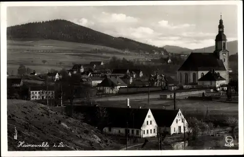 Ak Hainewalde in der Lausitz, Breiteberg und Kirche