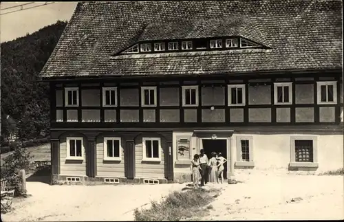 Ak Waltersdorf Großschönau in der Oberlausitz, Gaststätte Grenzbaude