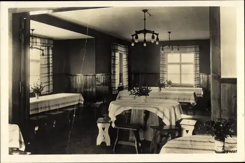 Ak Roßleben im Kyffhäuserkreis, Jugendheim Mittelelbehaus, Tagesraum