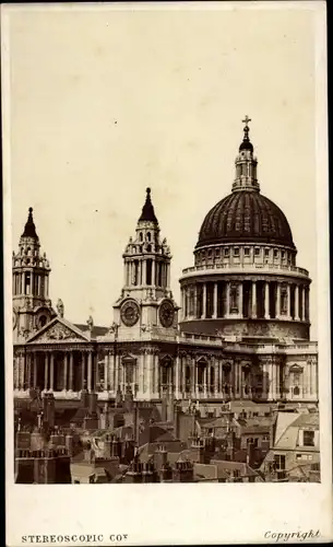 CdV London England, St. Paul's Cathedral
