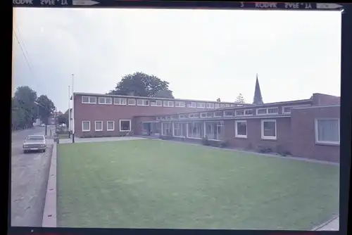 7 Zelluloid Negative Asendorf Landkreis Diepholz, Kirche, Schule, Kegelbahn