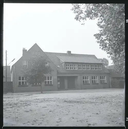 12 Zelluloid Negative Bücken in Niedersachsen, Bach, Straße, Park