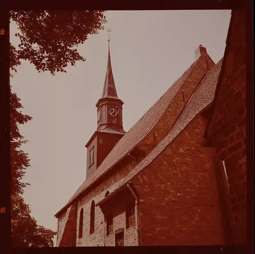 8 Zelluloid Negative Kellinghusen in Holstein, Bahnhof, Hotel, Kirche