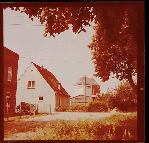 8 Zelluloid Negative Kellinghusen in Holstein, Freibad, Fluss, Kirche